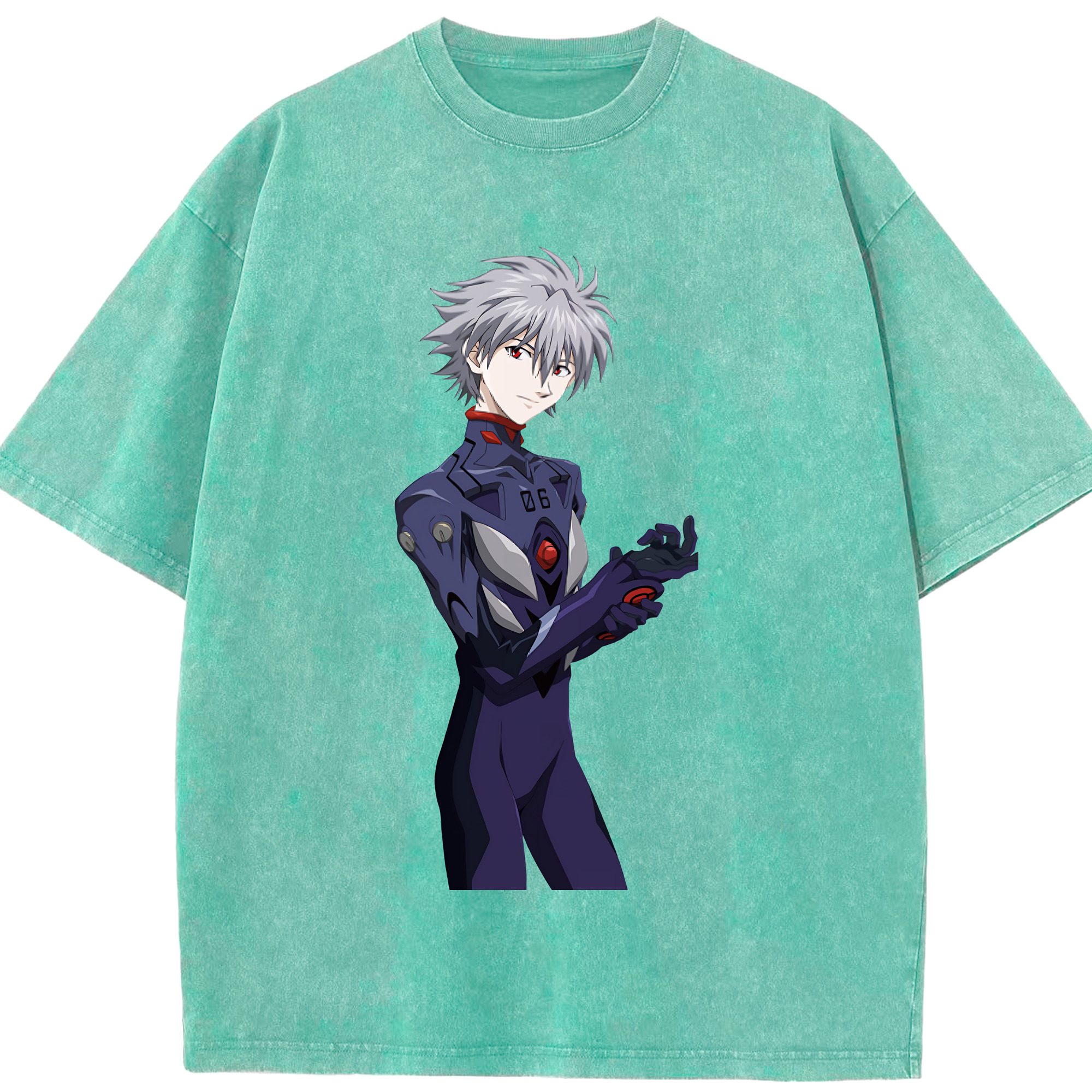 （画像用） EVA 新世紀エヴァンゲリオン 綿100% ヴィンテージ風 半袖Tシャツ（フロントプリント）